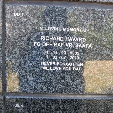 HAVARD Richard 1935-2010