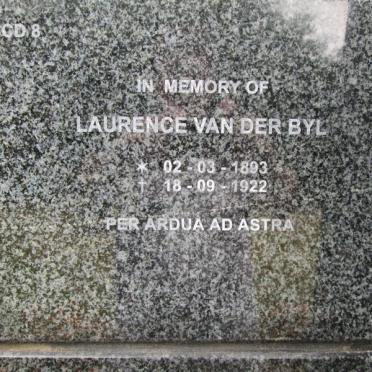 BIJL Laurence, van der 1893-1922