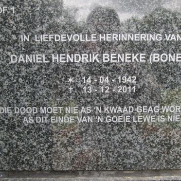 BENEKE Daniel Hendrik 1942-2011