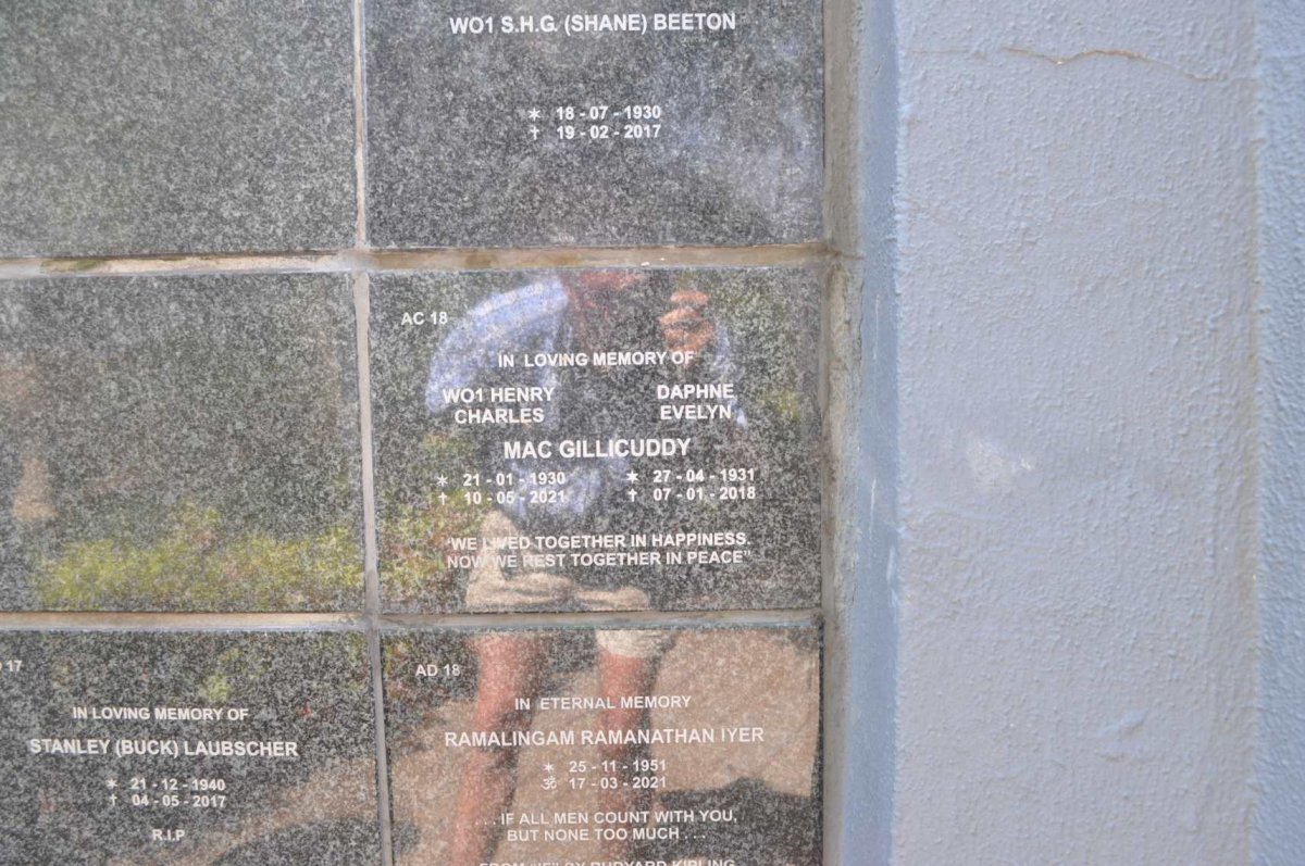 MACGILLICUDDY Henry Charles 1930-2021 &amp; Daphne Evelyn 1931-2018