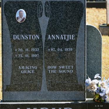 AMDUR Dunston 1932-1997 &amp; Annatjie 1939-