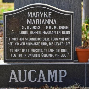 AUCAMP Maryke Marianna 1953-1999