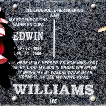 WILLIAMS Edwin 1934-2005