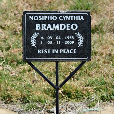 BRAMDEO Nosipho Cynthia 1953-2009
