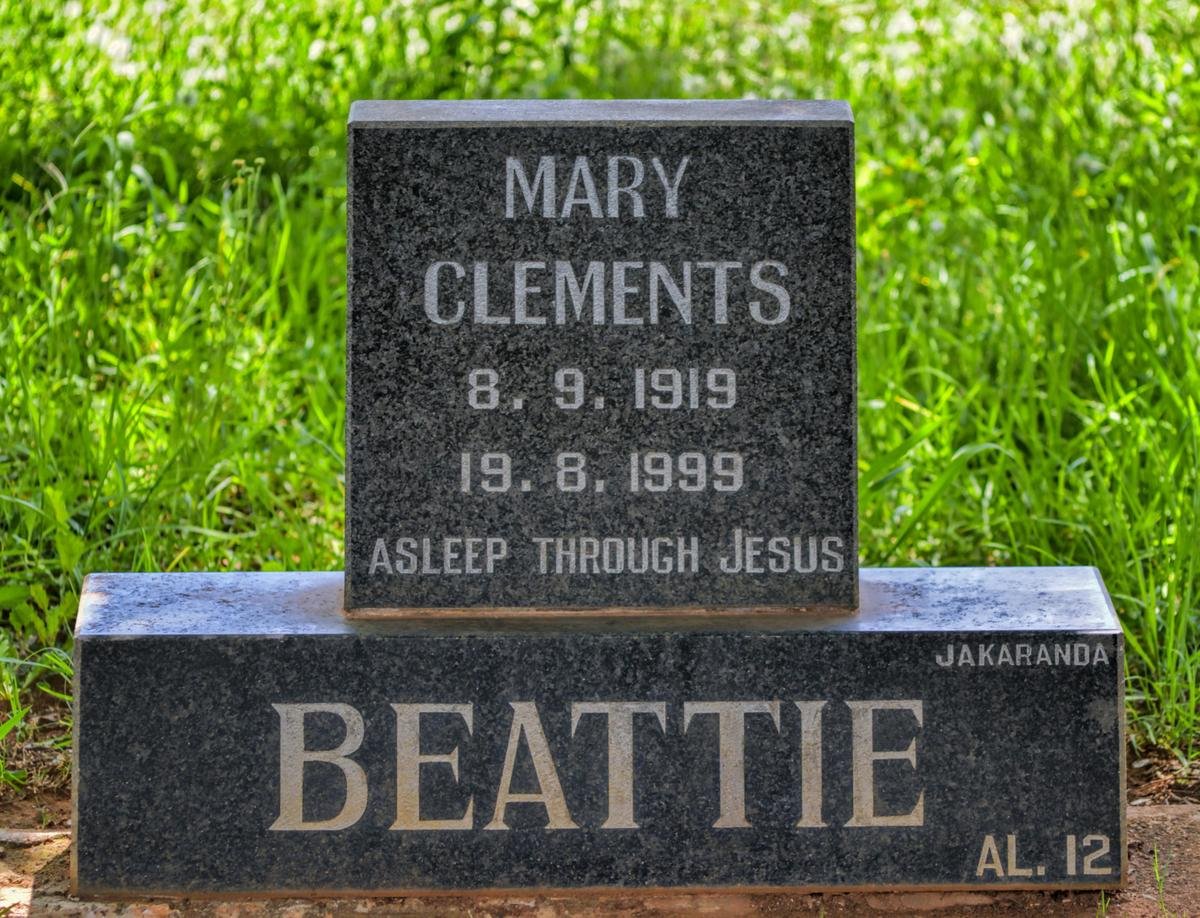 BEATTIE Mary Clements 1919-1999