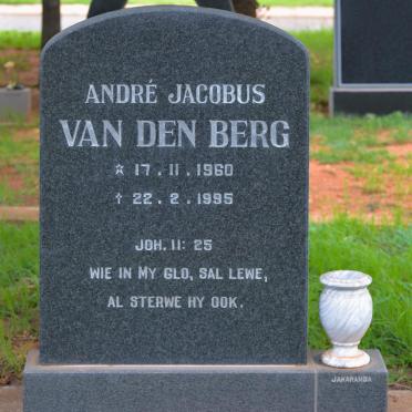BERG André Jacobus, van den 1960-1995