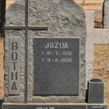 BOTHA Jozua 1951-1996