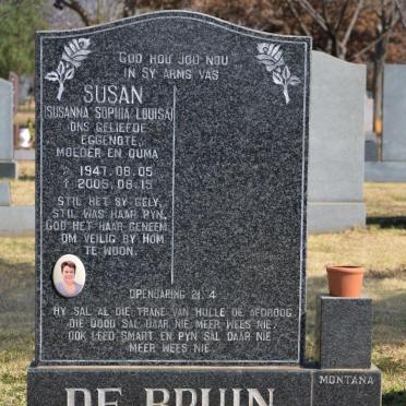BRUIN Susanna Sophia Louisa, de 1947-2005