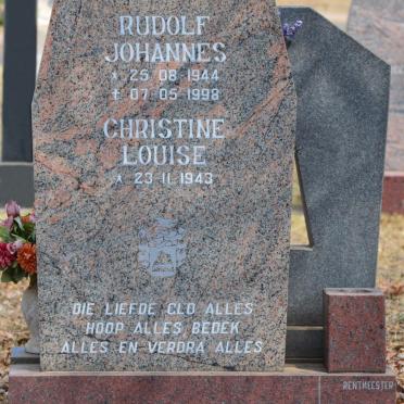 BERG Rudolf Johannes, van den 1944-1998 &amp; Christine Louise 1943-