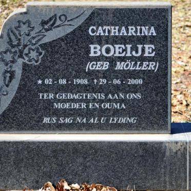 BOEIJE Catharina nee MÖLLER 1908-2000