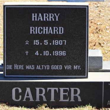 CARTER Harry Richard 1907-1996