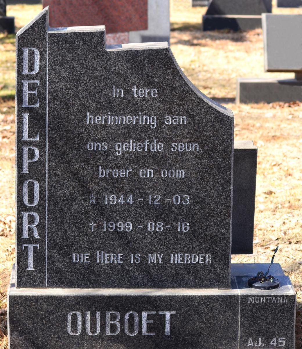 DELPORT Ouboet 1944-1999
