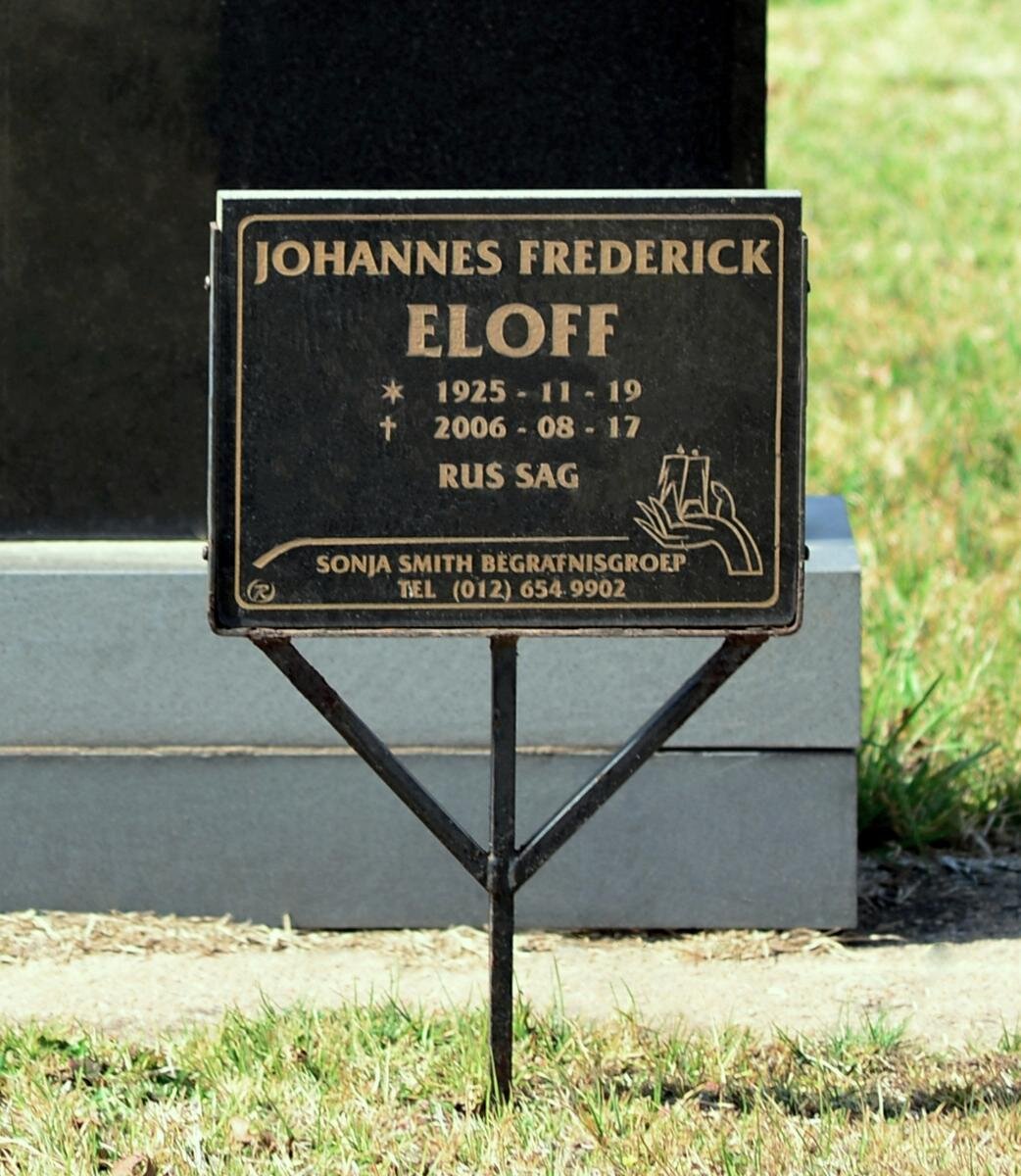 ELOFF Johannes Frederick 1925-2006