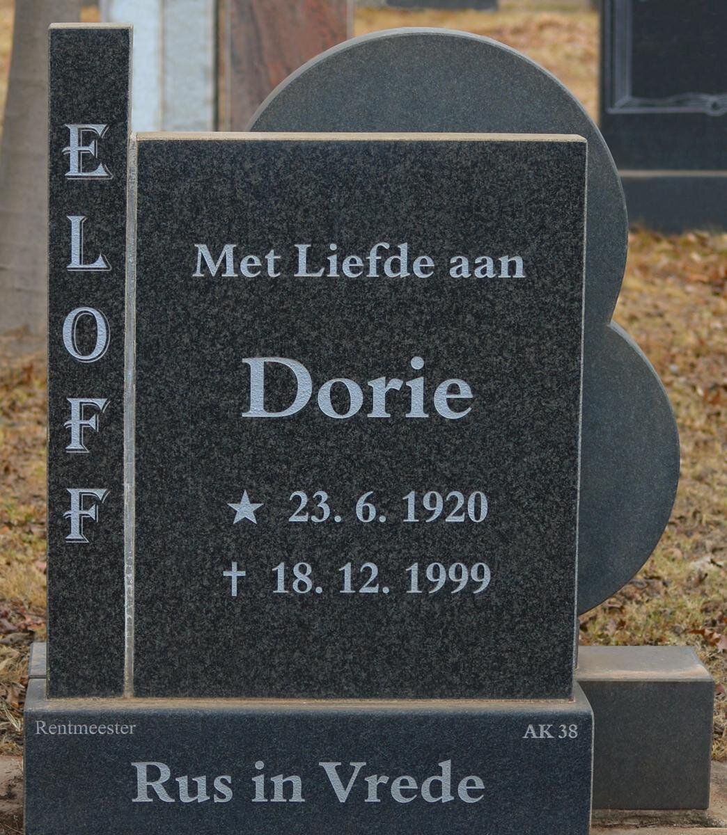 ELOFF Dorie 1920-1999