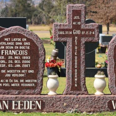EEDEN Frans, van 1959-2006 :: VAN EEDEN Francois 1993-2006