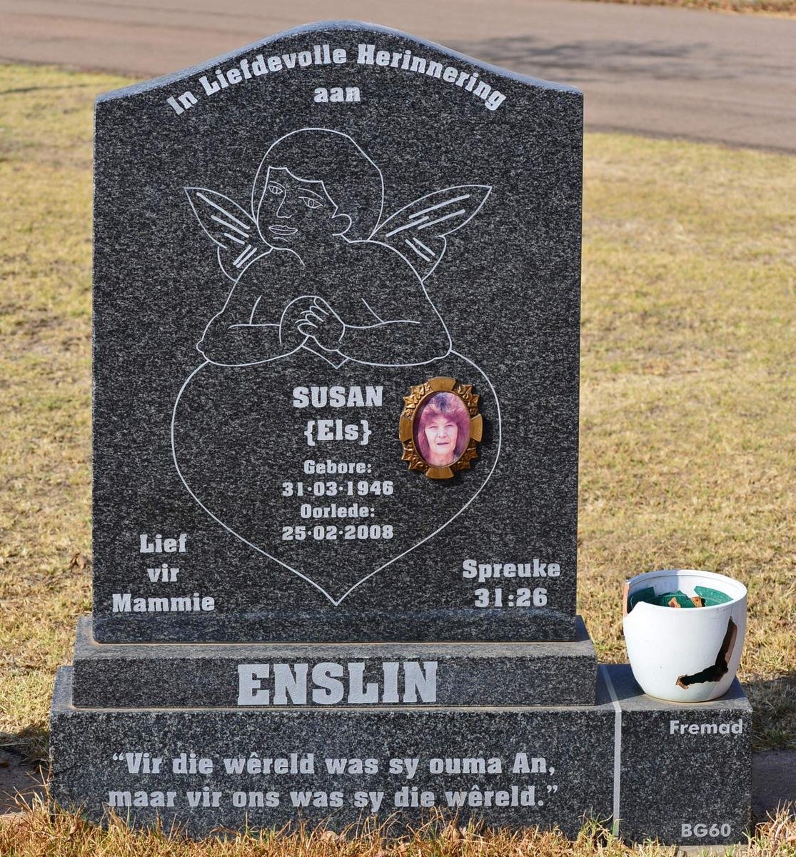 ENSLIN Susan nee ELS 1946-2008