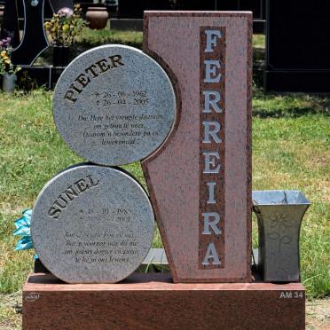 FERREIRA Pieter 1962-2005 :: FERREIRA Sunel 1985-2001