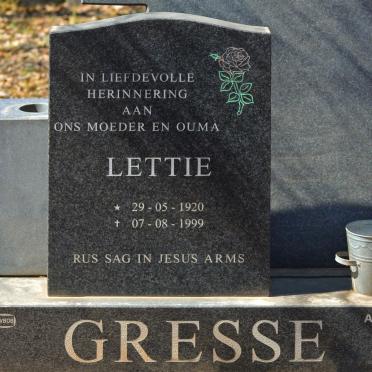 GRESSE Lettie 1920-1999