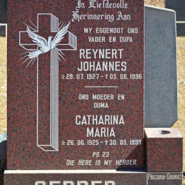 GERBER Reynert Johannes 1927-1996 &amp; Catharina Maria 1925-1999