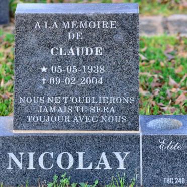 NICOLAY Claude 1938-2004