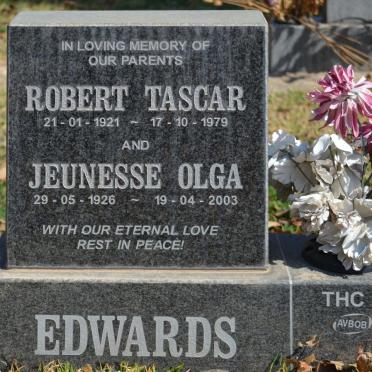 EDWARDS Robert Tascar 1921-1979 &amp; Jeunesse Olga 1926-2003