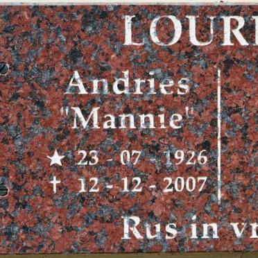 LOURENS Andries 1926-2007