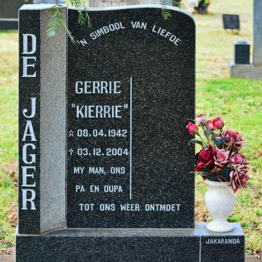 JAGER Gerrie, de 1942-2004