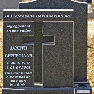 JOUBERT Janeth Christiaan 1937-2001