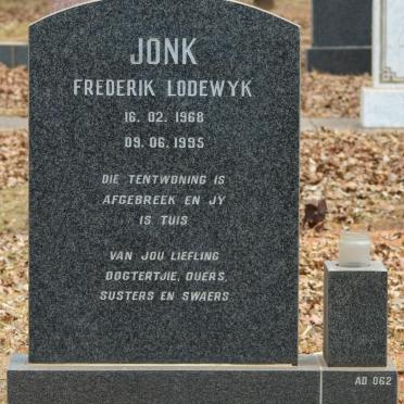 JONK Frederik Lodewyk 1968-1995
