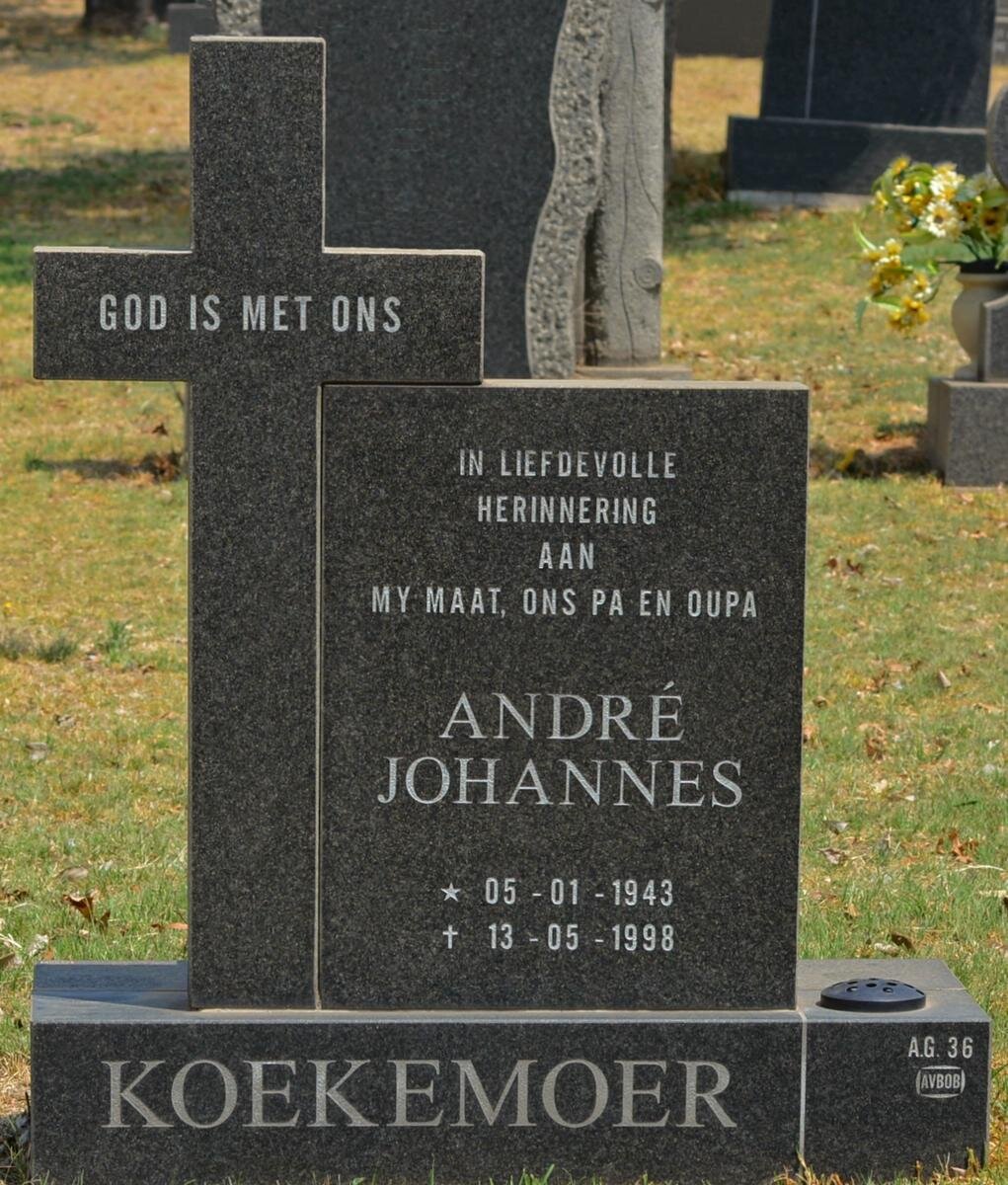 KOEKEMOER André Johannes 1943-1998