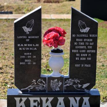 KEKANA Zandile Eurica 1981-2011