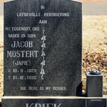 KRIEK Jacob Mostert 1929-1995