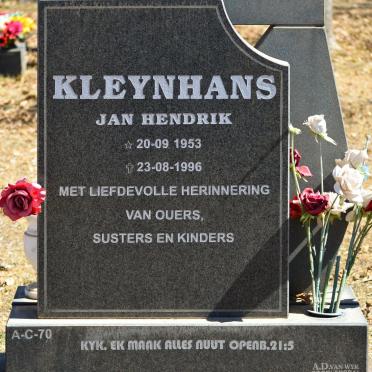 KLEYNHANS Jan Hendrik 1953-1996