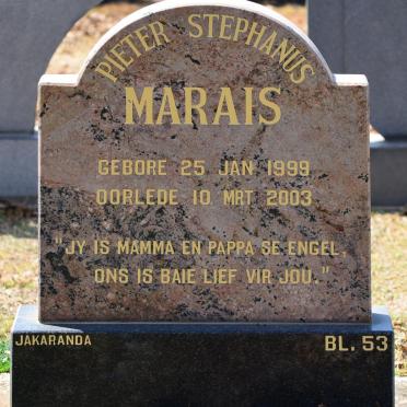 MARAIS Pieter Stephanus 1999-2003