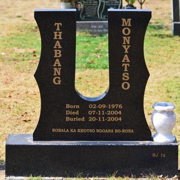 MONYATSO Thabang 1976-2004