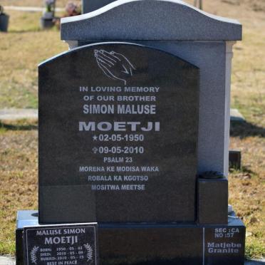 MOETJI Simon Maluse 1950-2010 :: MOETJI Maluse Simon 1950-2010