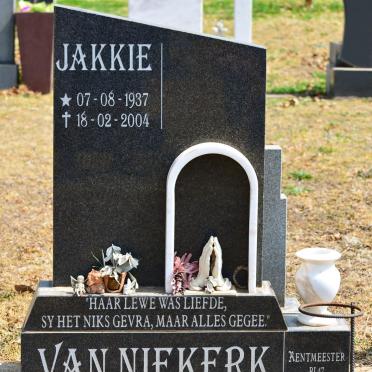 NIEKERK Jakkie, van 1937-2004