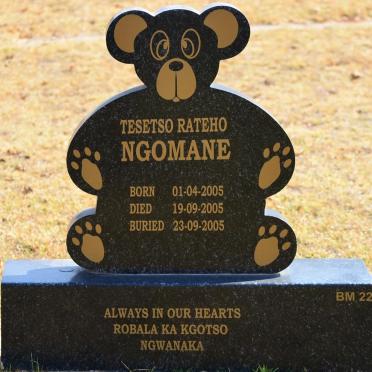 NGOMANE Tesetso Rateho 2005-2005