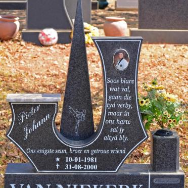 NIEKERK Pieter Johann, van 1981-2000