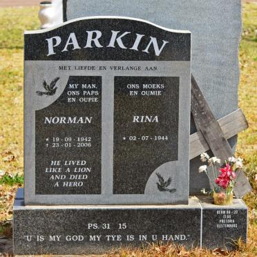 PARKIN Norman 1942-2006 &amp; Rina 1944-
