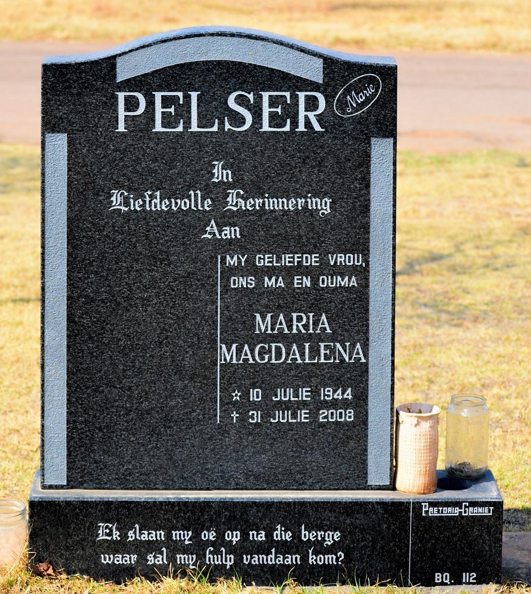 PELSER Maria Magdalena 1944-2008