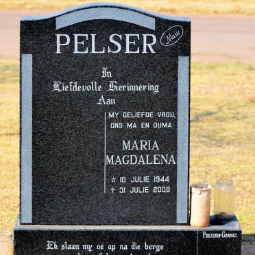 PELSER Maria Magdalena 1944-2008
