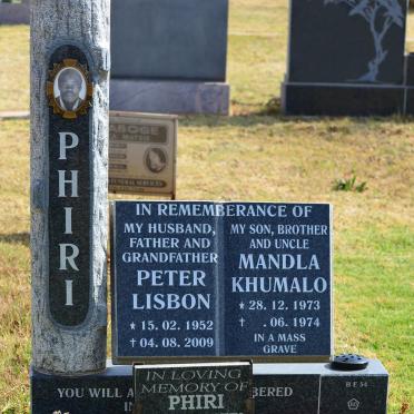 PHIRI Peter Lisbon 1952-2009 :: PHIRI Mandla Khumalo 1973-1974