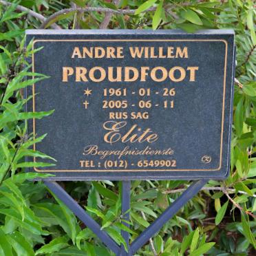 PROUDFOOT André Willem 1961-2005