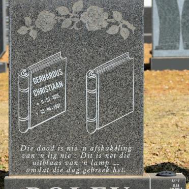 POLEY Gerhardus Christiaan 1955-1997