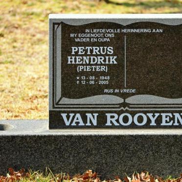ROOYEN Petrus Hendrik, van 1948-2005