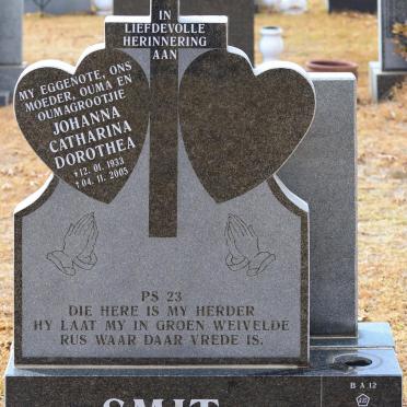 SMIT Johanna Catharina Dorothea 1933-2005