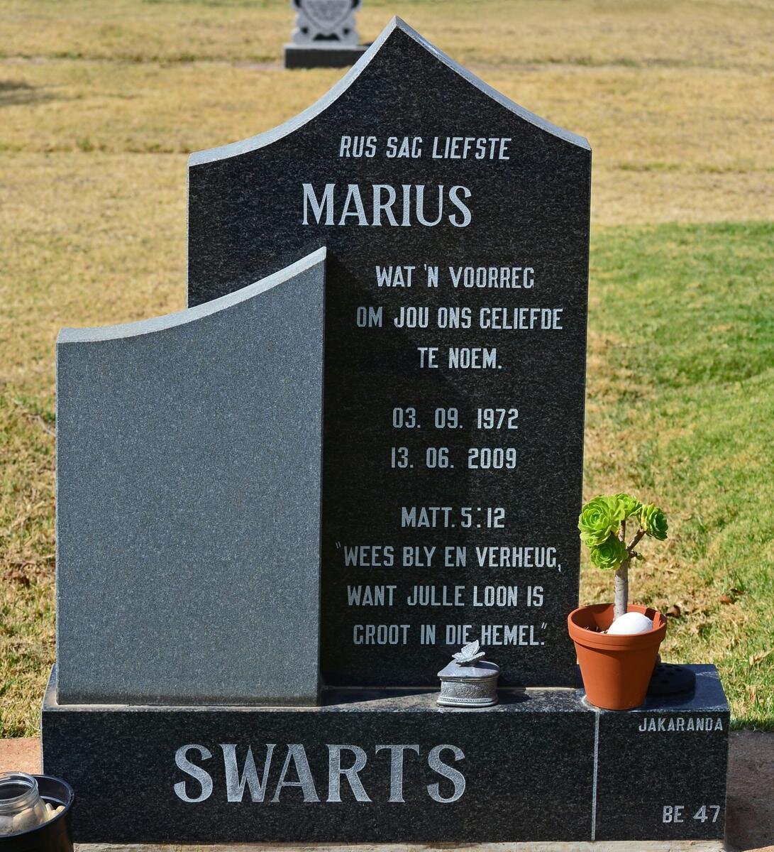 SWARTS Marius 1972-2009