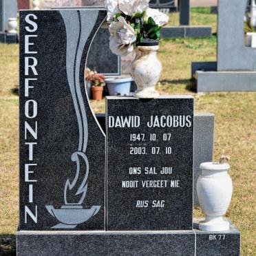 SERFONTEIN Dawid Jacobus 1947-2003