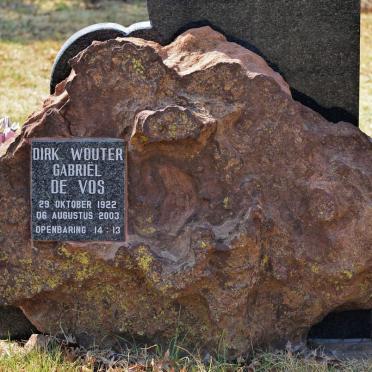 VOS Dirk Wouter Gabriël, de 1922-2003